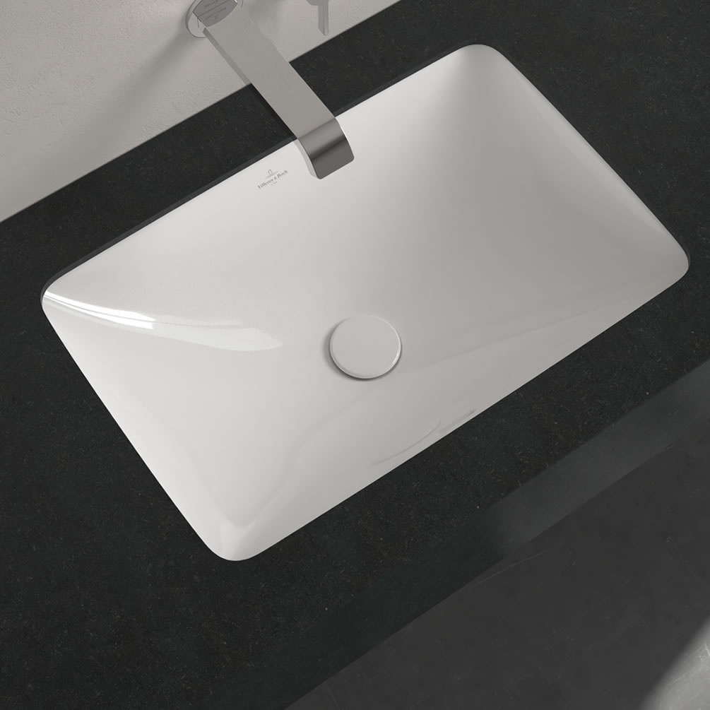 Lifestyle image of Villeroy & Boch Loop & Friends 540mm White Alpin Inset Basin